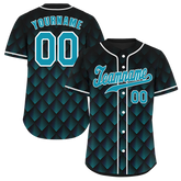Custom Black 3D Pattern Aqua Authentic Baseball Jersey BSBJ0a-bc0fbdc
